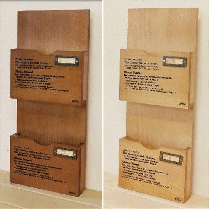 レターラック 壁掛け おしゃれ スリム 木製 年賀状 はがき ウォール