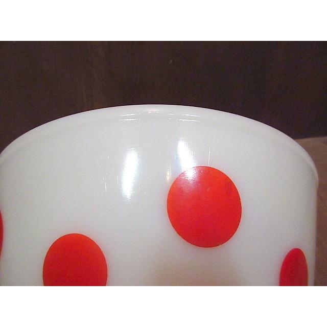 Fire KingミキシングボウルレッドドットLL☆200117n8-frk