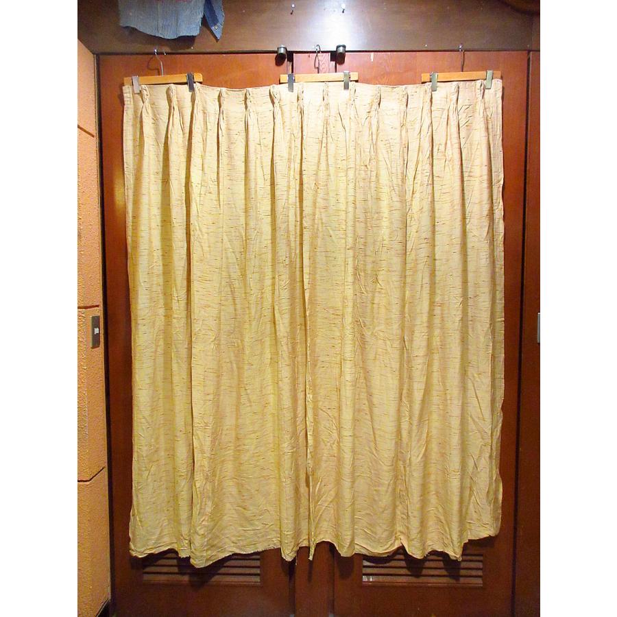 ビンテージ~70's○ネップレーヨンカーテン 142cm×178cm○210817j5-fbr
