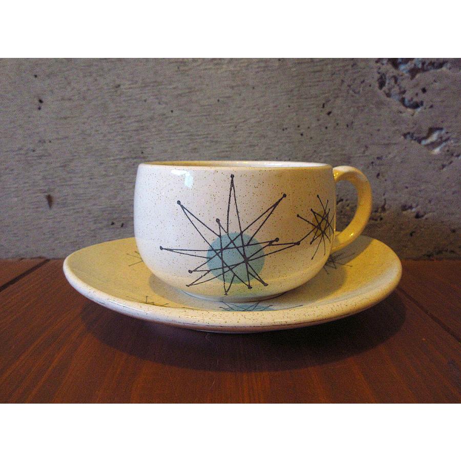 ビンテージ50's○FRANCISCANスターバーストカップ＆ソーサー○231222k1