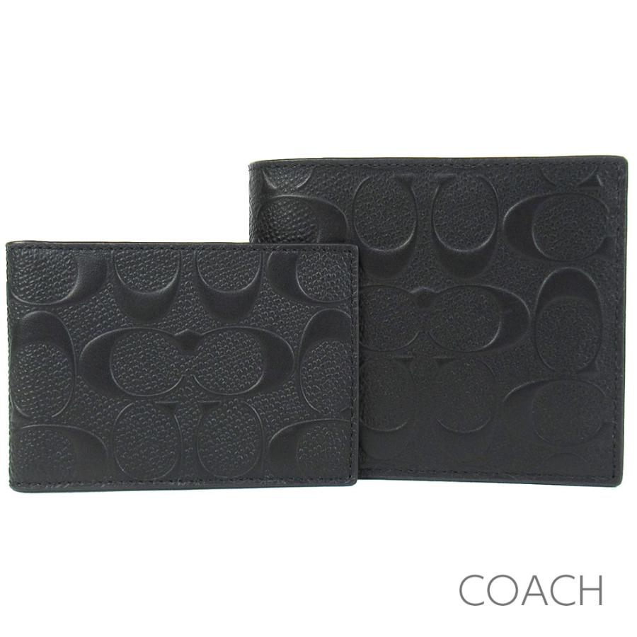 COACH（コーチ） 二つ折り財布 定期入れ パスケース IDケース メンズ