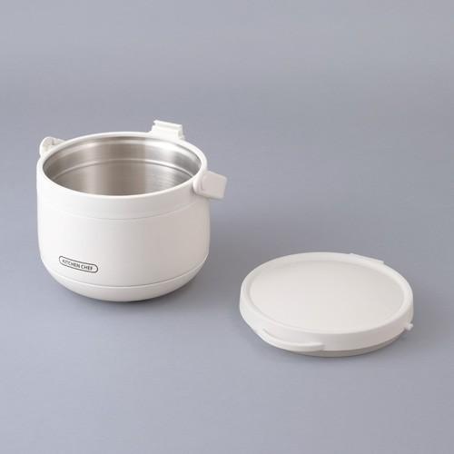 アイリスオーヤマ ダブル真空保温調理鍋 おまかせさん ホワイト RWP