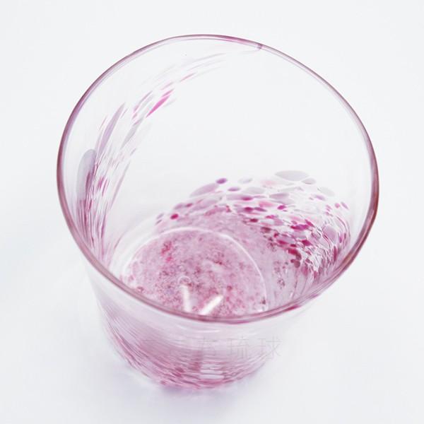 琉球ガラス 陽桜泡盛グラス /ピンク 沖縄工房製 : 沖縄お土産通販