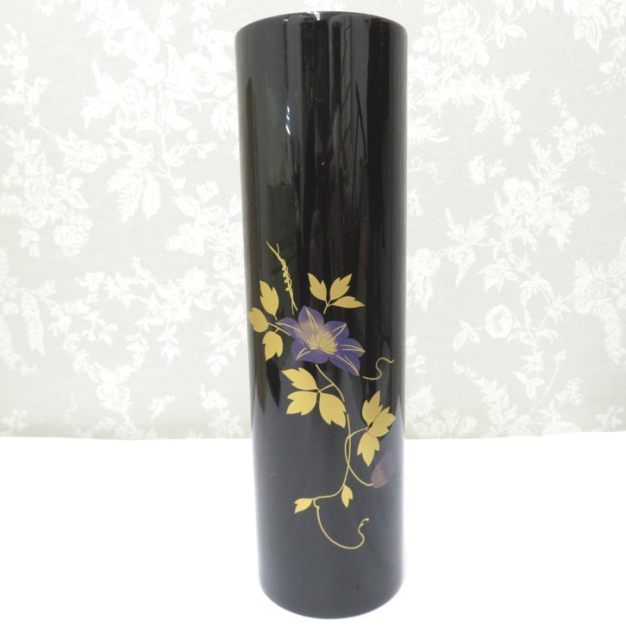 骨董・民芸品 輪島塗 花器 花瓶 花入 漆器 鉄仙 テッセン 蒔絵 箱有