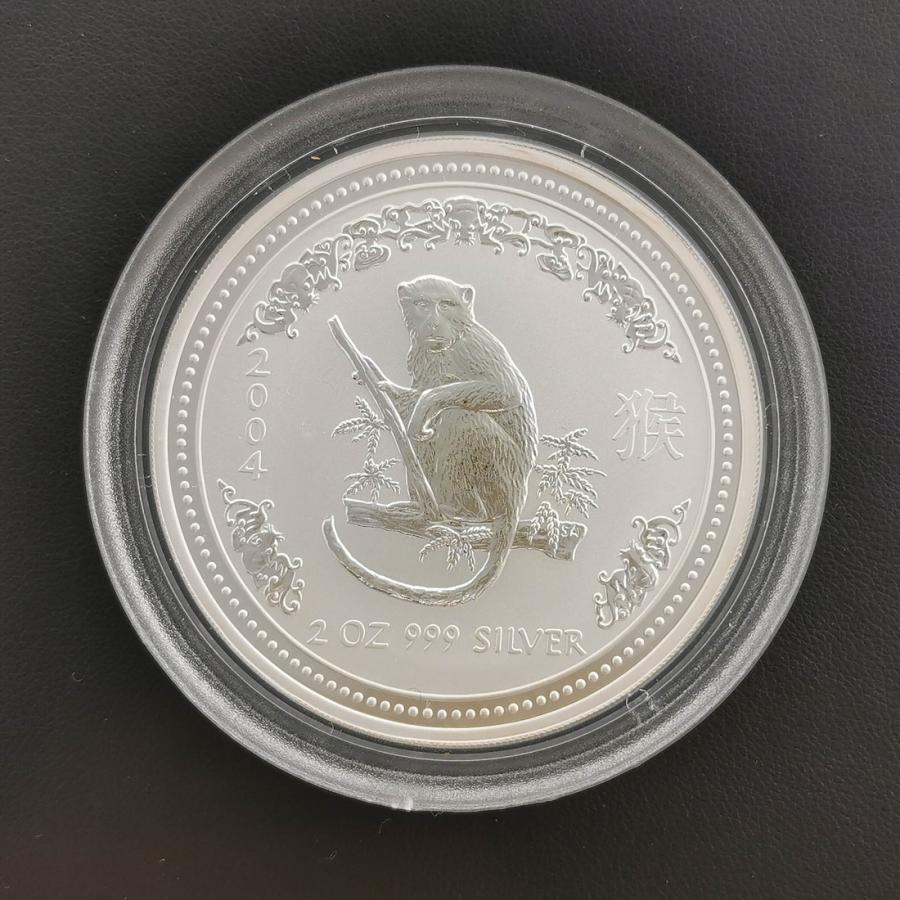 オーストラリア 2ドル銀貨 2004年 2オンス マットプルーフ 銀貨 申（猿