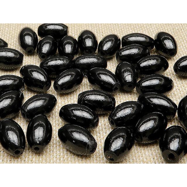 粒販売 ブラックコーラル（黒珊瑚）ライス 10×6mm 3粒販売 / T139