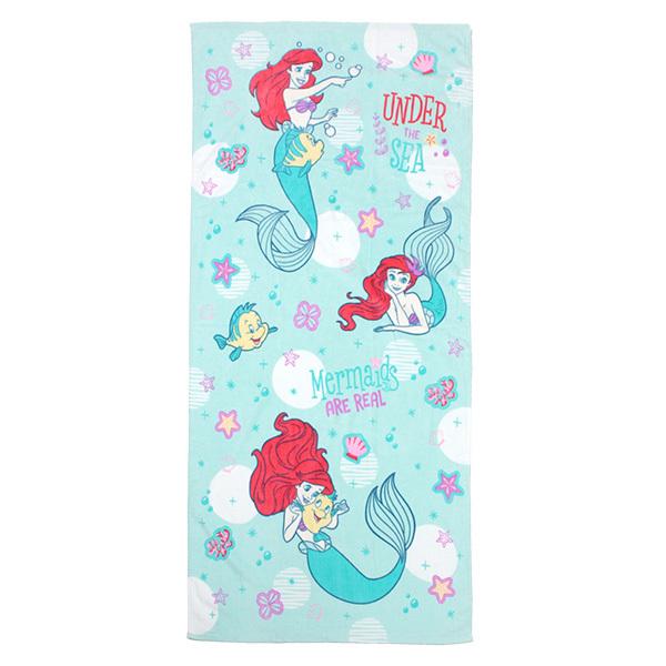 Disney（ディズニー） ビーチタオル 70×140cm レッツプレイ アリエル