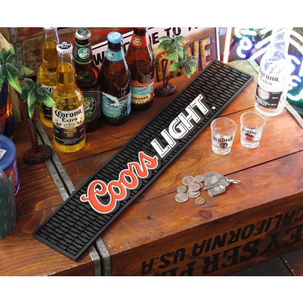 バーマット「Coors Light クアーズライト」 ビール カクテル BAR GOODS