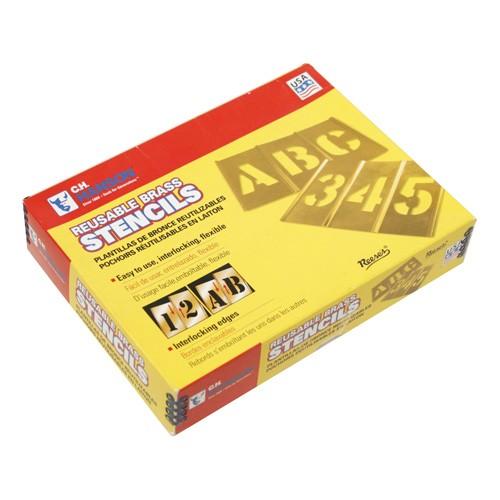 ステンシル プレート 真鍮 C.H.HANSON 真鍮製ステンシルプレート 45