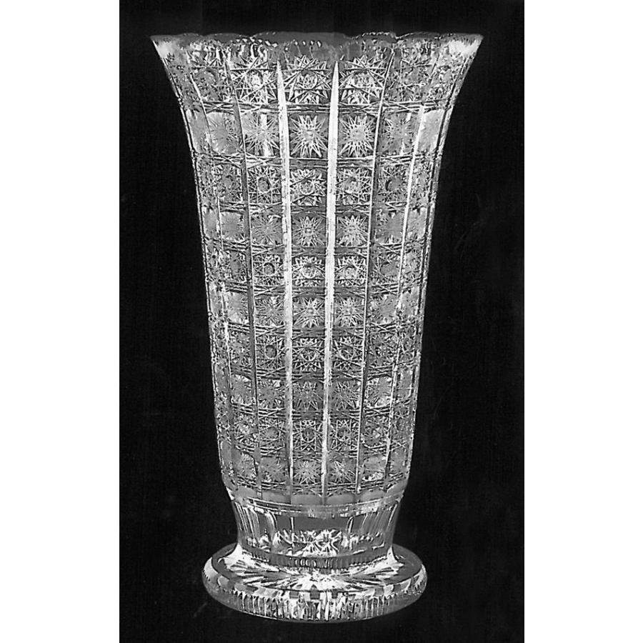 ボヘミアングラス 500PKカット 花瓶（フラワーベース） : コリーネ