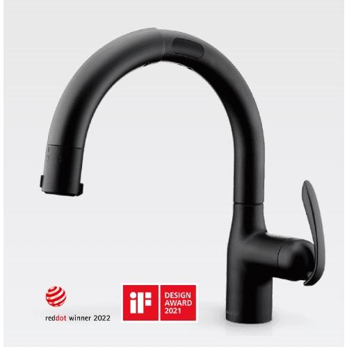 タカギ タッチレス蛇口一体型浄水器 LC ブラックマット LC122BN 一般地