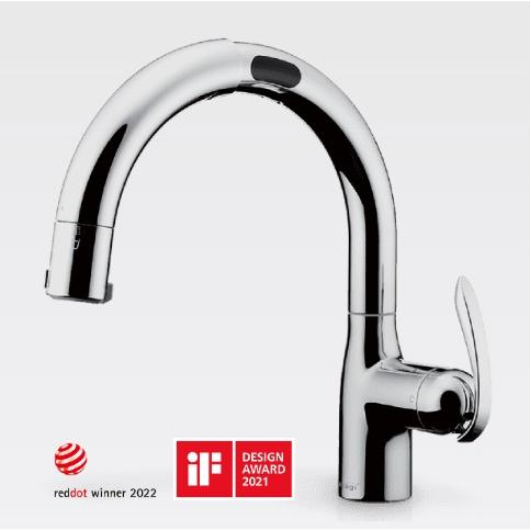 タカギ タッチレス蛇口一体型浄水器 LC メッキ LC122MN 一般地仕様