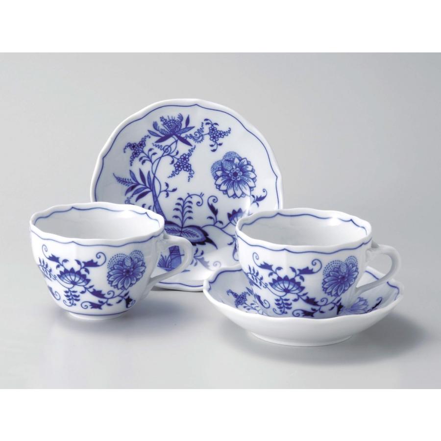 BOHEMIA ボヘミア チェコ製 陶磁器 ブルーオニオン カップ＆ソーサー