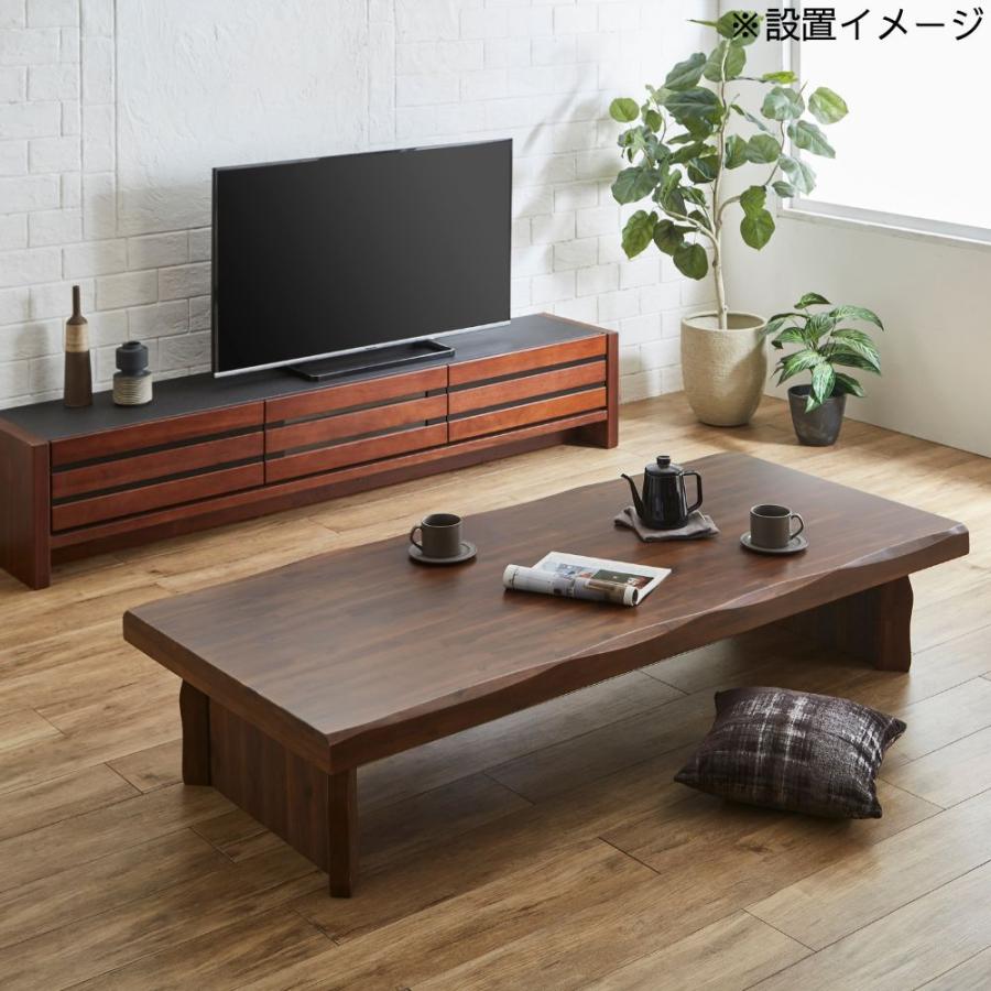 サンコウ リビングテーブル ロデオ 幅120cm 長方形 ローテーブル 座卓