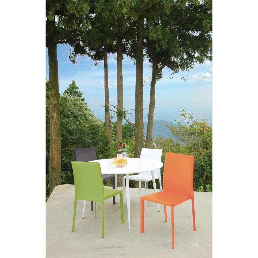 あずま工芸 ダイニングチェア 4脚セット ブライト スタッキング 収納