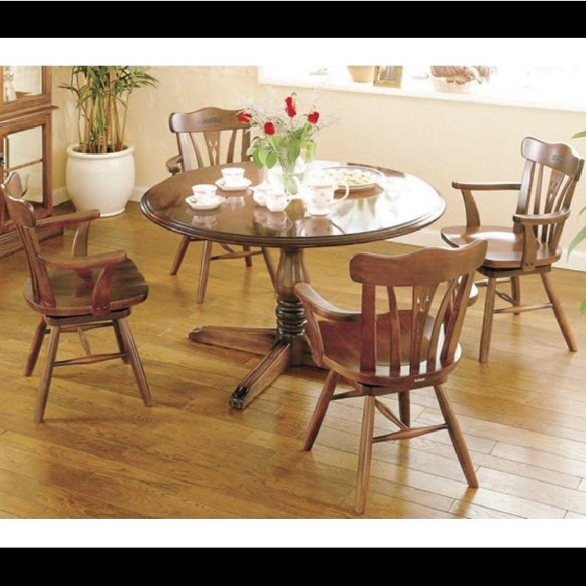 引取のみ】カリモク コロニアル ダイニングチェア 二脚 引取のみ