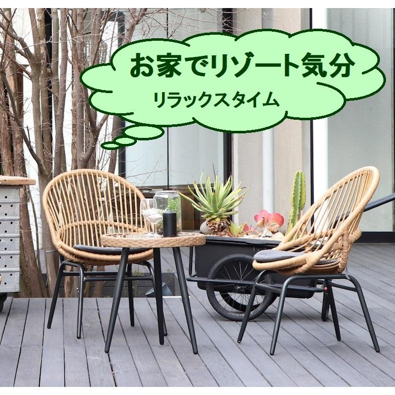 2脚入り ガーデンチェア オーバルチェア リゾネア RESONAIRE OVALCHAIR