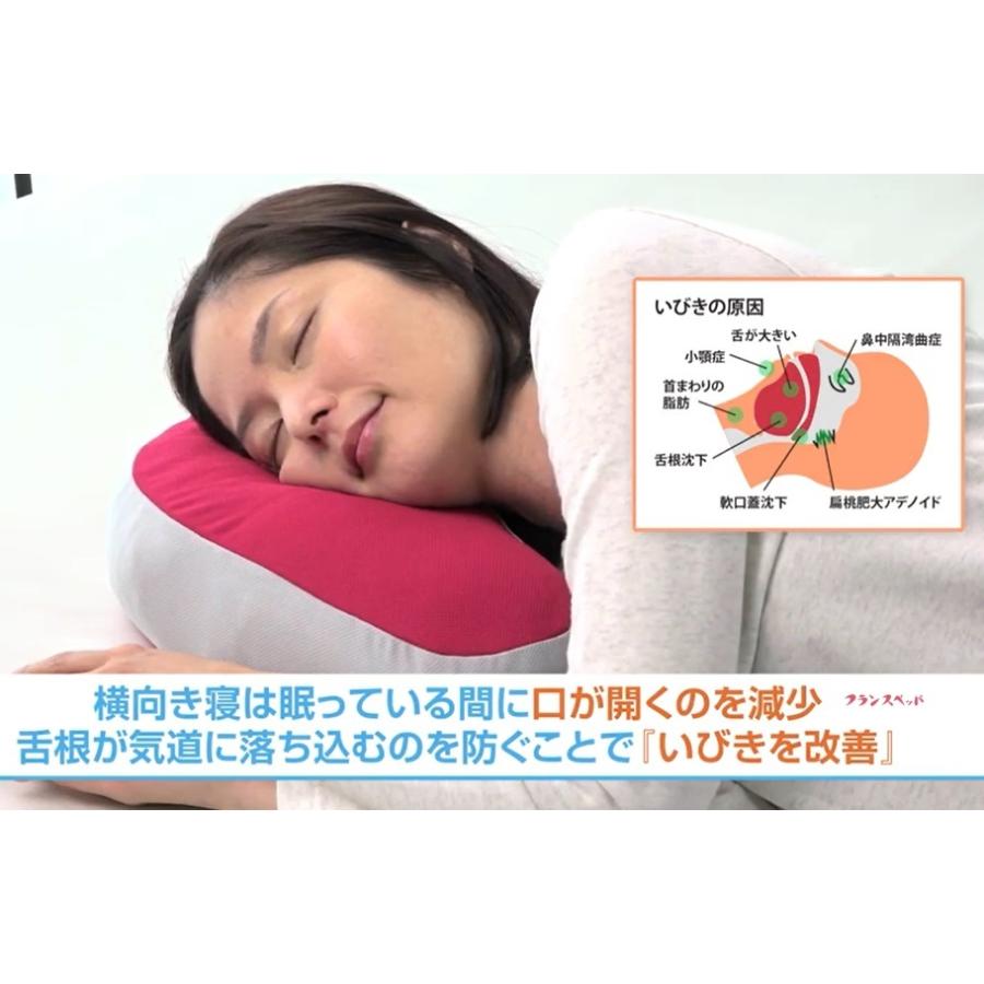 フランスベッド（FRANCEBED） いびき対策枕 横向き寝用枕 スリープ