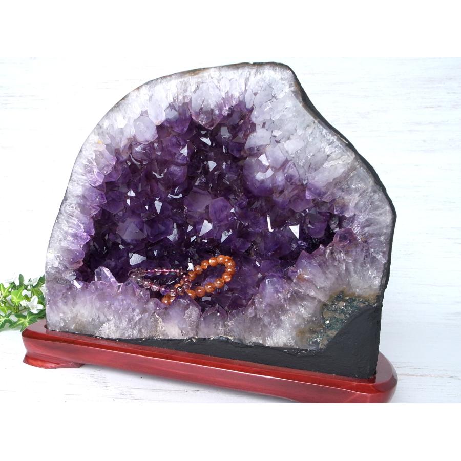 S級 アメジスト ドーム 専用台座付き 高さ 28cm 重さ 15.65kg 風水最強