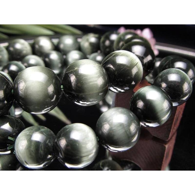 レア 天然キャッツアイ 3A 天然キャッツアイクォーツ グリーンタイプ