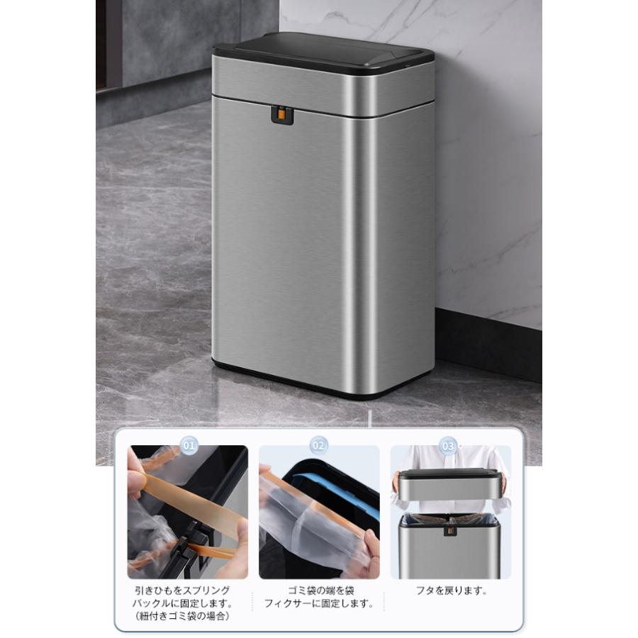 ゴミ箱 自動開閉 センサー式ゴミ箱 上向き 自動開閉ゴミ箱 50L ふた