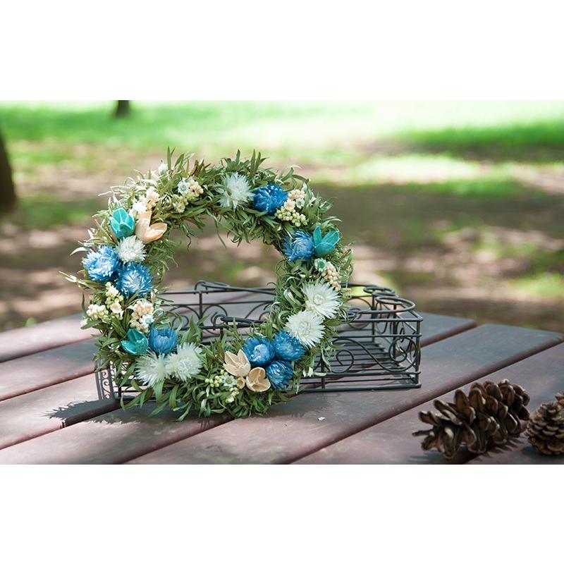 ドライフラワー リース 玄関 おしゃれ 夏 プレゼント 誕生日 お祝い