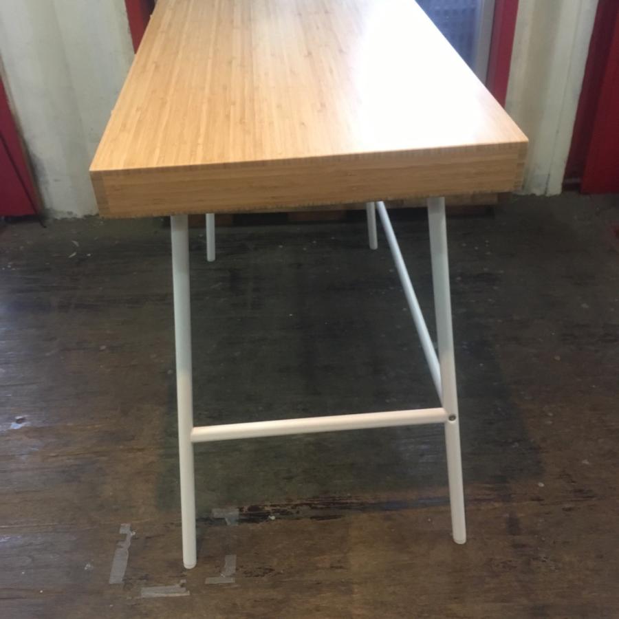 イケア（IKEA） 【中古】 リルオーセン 竹製デスク 幅102cm Mikael