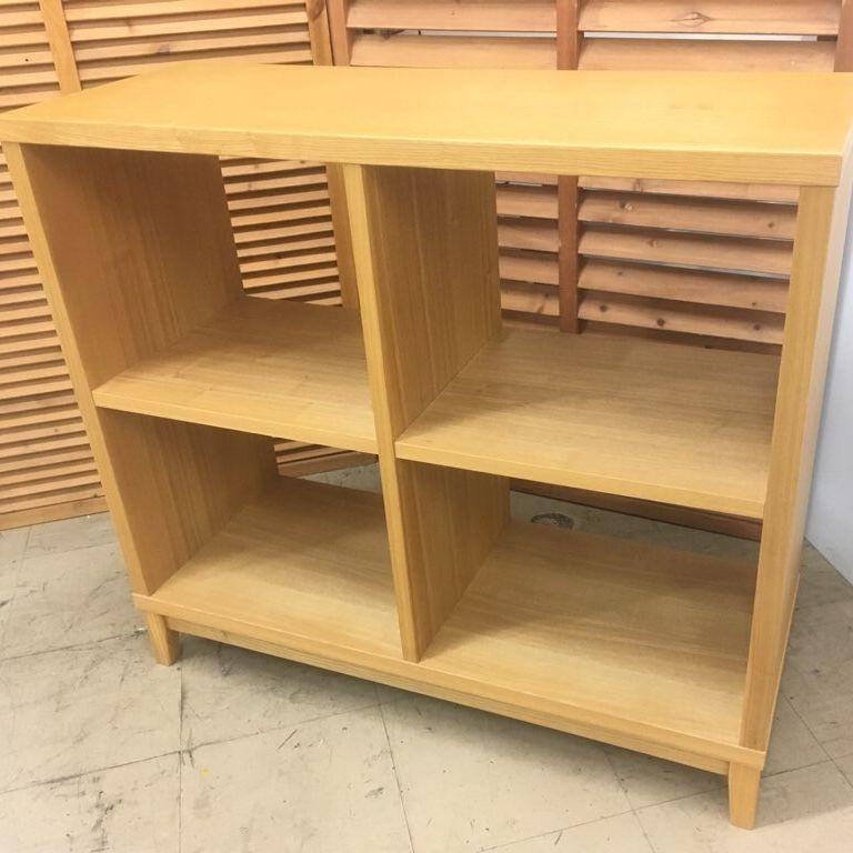無印良品（MUJI） 【中古】 タモ材 オープンラック シェルフ 2段2列