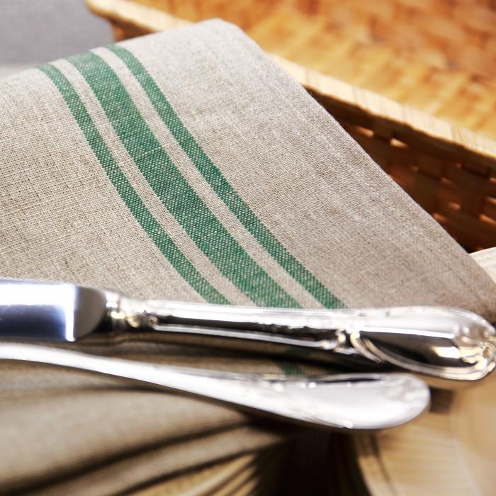 CALIENTE リトアニア リネン 麻 100％ カンパーニュ M クロス キッチン