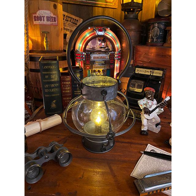 ダルトン LEDランタン アンティークシルバー 単三電池式 （ラウンド