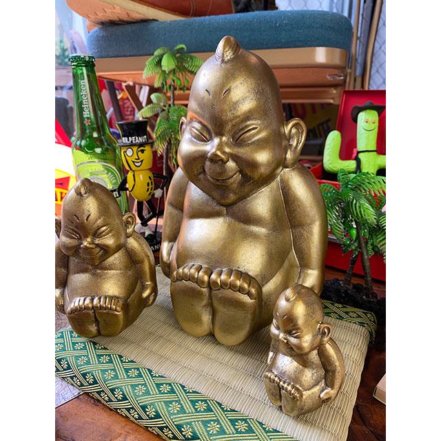 商売繁盛＆開運招福 大阪名物ビリケンさんの縁起のええ置物【○SS+S+M