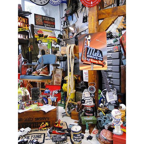 アメリカン レトロ メルズドライブイン U.S.ヘヴィースチールサイン