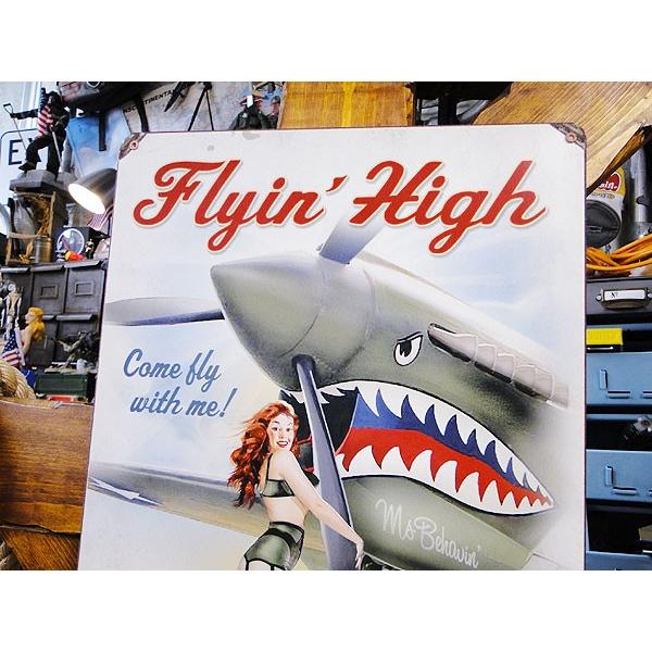 アメリカン レトロ ☆稀少な絶盤品☆ ピンナップガール＆戦闘機 U.S.