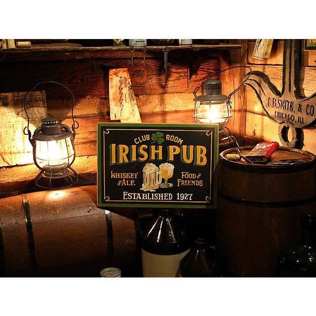 アイリッシュパブ 木製看板 （レクタングル） □ アメリカン雑貨