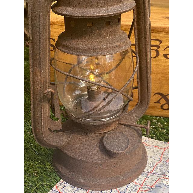 ヴィンテージLEDランタン ラスティ □ アメリカン雑貨 アメリカ雑貨