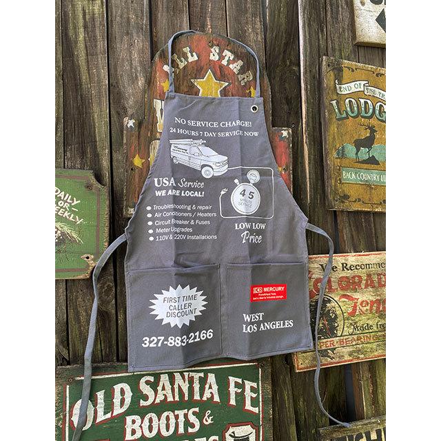 MERCURY（マーキュリー） ヴィンテージエプロン （グレー