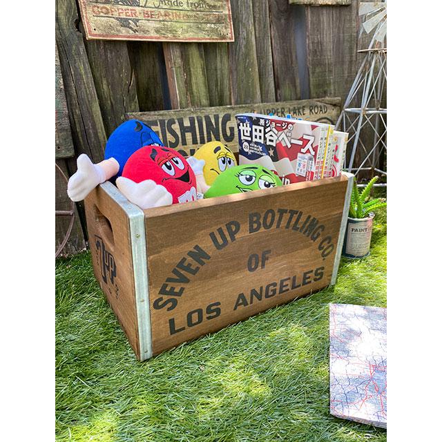 7UP木箱 クレートボックス □ アメリカン雑貨 アメリカ雑貨