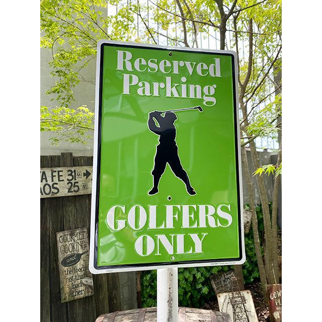 アメリカン レトロ アメリカンブリキ看板 ゴルファー専用予約駐車場