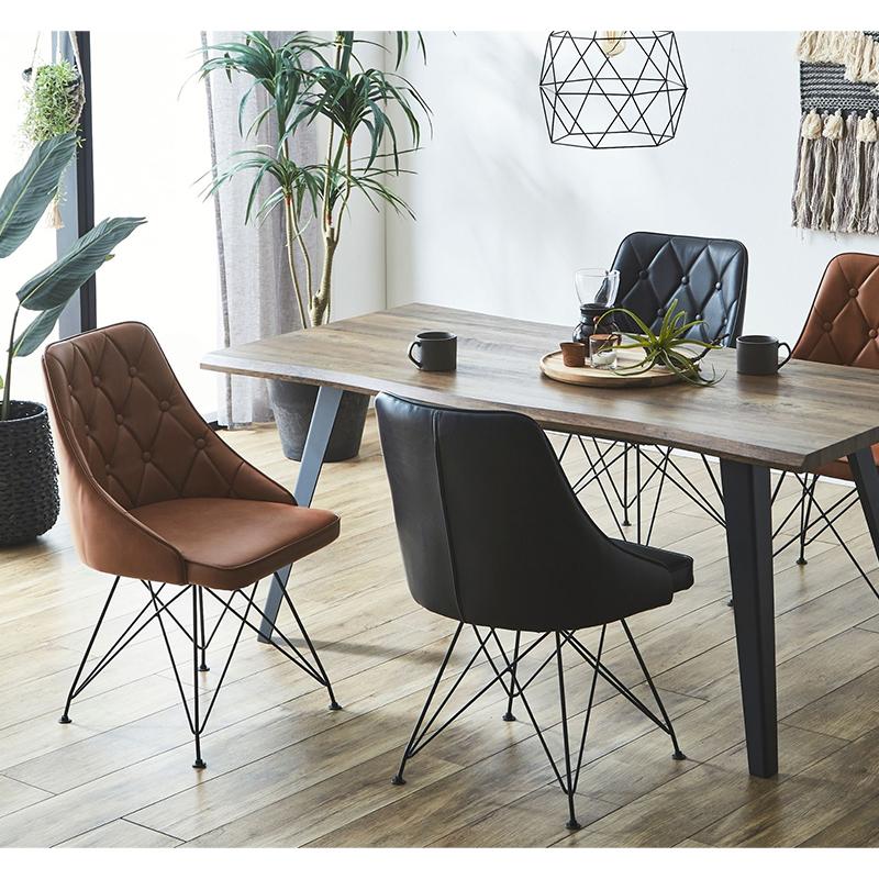 ダイニングチェア チェア 1人掛け ブラウン ブラック 北欧 おしゃれ