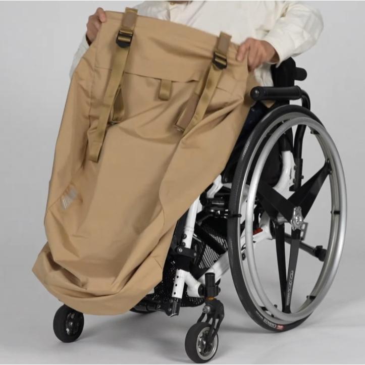 ケアウィル] レインウェア【上下セット】車椅子、防寒、上下分離、蒸れ