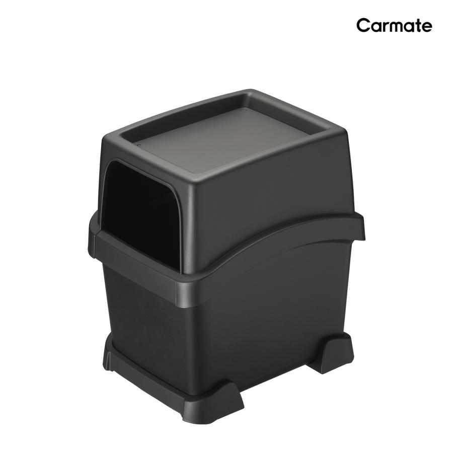 カーメイト（CARMATE） 車 ゴミ箱 DZ573 サポーター付 ゴミ箱 トレイ付