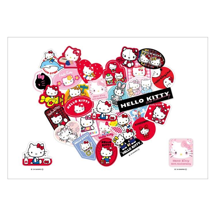 ハローキティ アイロンシール キティと旅する未来 838339 KT50th