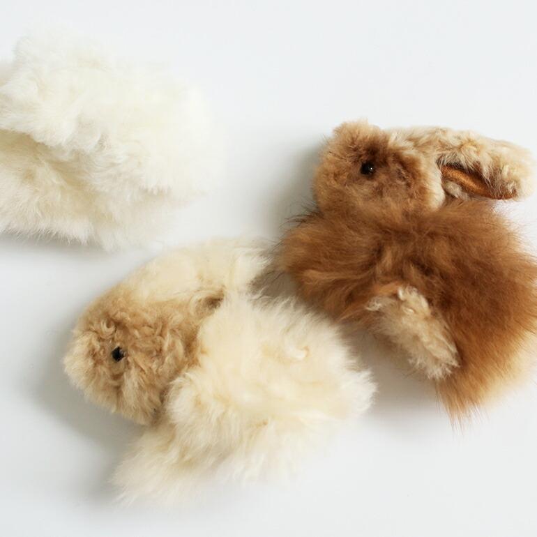 ぬいぐるみ うさぎ アルパカ 原毛 ハンドメイド ペルー MAITE マイテ