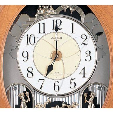 からくり時計 壁掛け時計 スモールワールド ソルシアF 4MN422RB06 送料