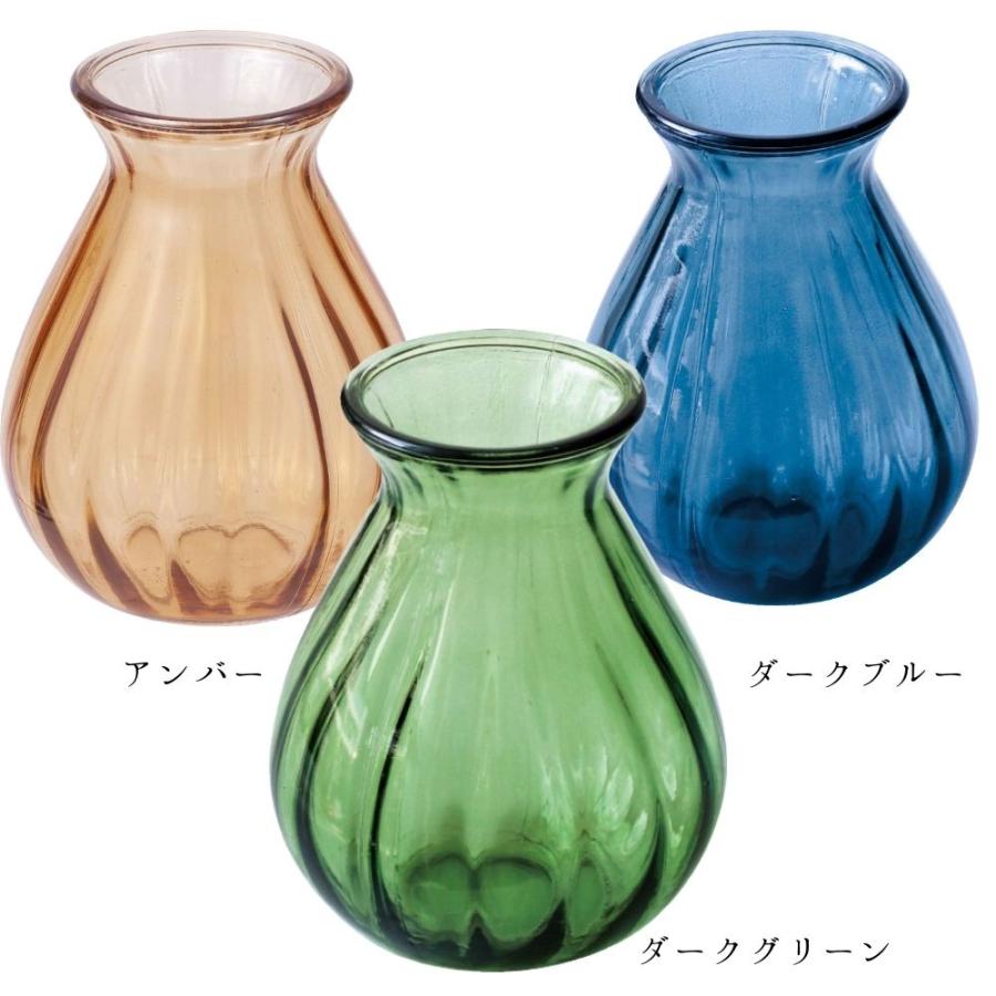 ポピー ガラス花瓶 フラワーベース 花器 花びん 球根 水栽培 ミニ