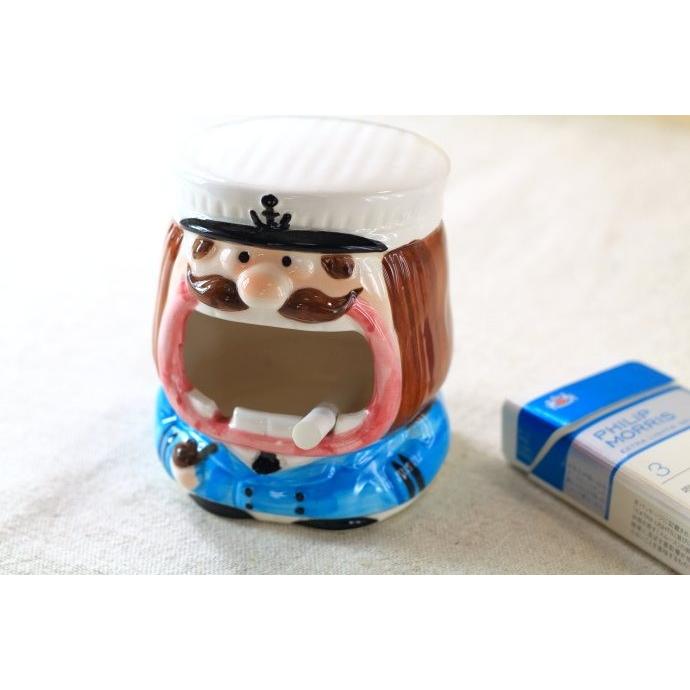 キャプテンシガー灰皿 国産 瀬戸焼 灰皿 陶器 陶器製 アシュトレイ