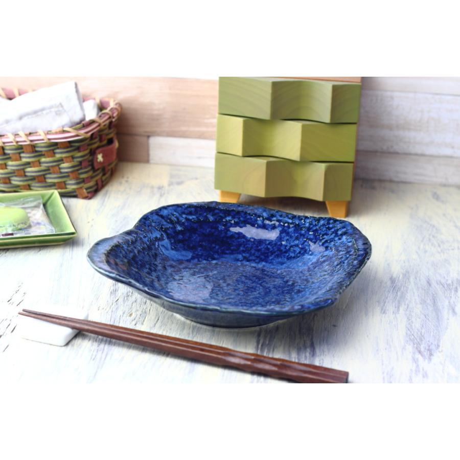 美濃焼和のなで角皿 19cm 日本製 美濃焼 プレート 正角皿 スクエア