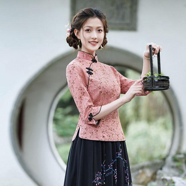 チャイナ服 トップス ☆chaiは最大ポイント3倍☆ チャイナトップス