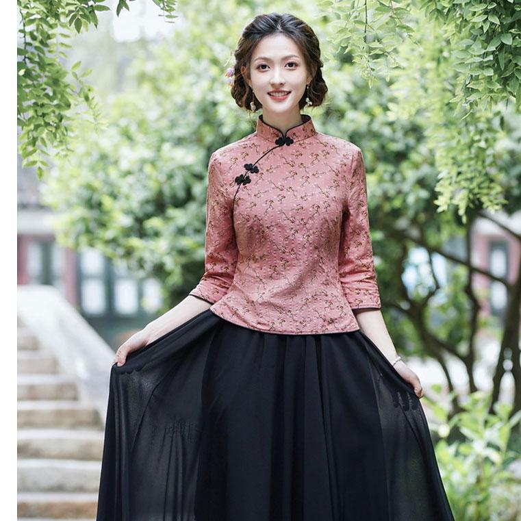 チャイナ服 トップス ☆chaiは最大ポイント3倍☆ チャイナトップス