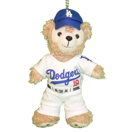 ぬいぐるみ ダッフィー 服 ユニフォーム ロサンゼルス 白色 山本由伸